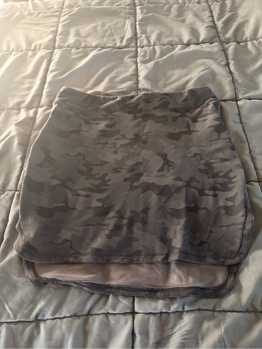 Lululemon Women's Camouflage Knit Mini Skirt in Gray